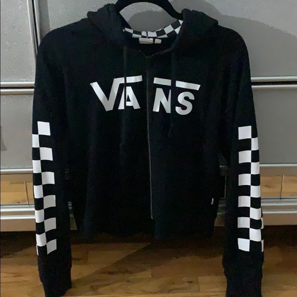 cropped vans hoodie